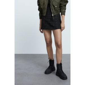 Zara chunky nylon ankle boots size 5